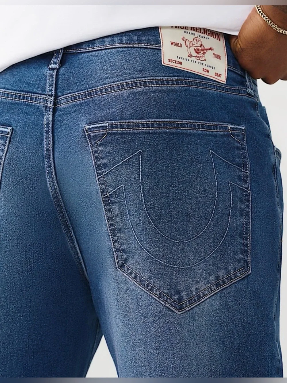 NWT True Religion Men’s 32/32 Medium Blaze Wash Bobby Relaxed Baggy Jeans